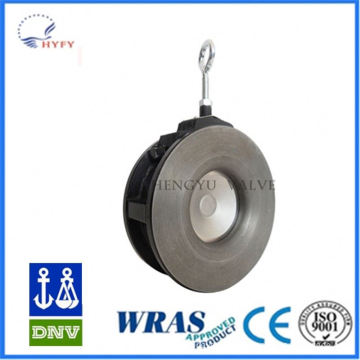 A variety of capacity iso5752 standard wafer type butterfly check valve